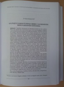 Stupnjevi samootudjenja Srbije (sazetak)